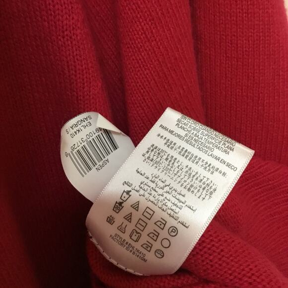 BCBGMaxAzria Red Quarter Sleeve Cowl Neck Sweater - Picture 10 of 11